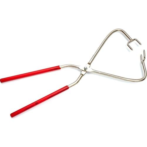Stainless Steel Pottery Clay Dipping Tong Clay Sculpture Ceramic Tool with Non-Slip Plastic Handle Pliers Hand Tool new