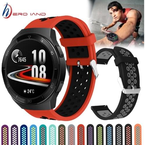 Silicone Watchband Band For HUAWEI WATCH GT 2e GT2e Smartwatch Wrist Strap for Huawei Watch GT2 46mm Replacement Bracelet