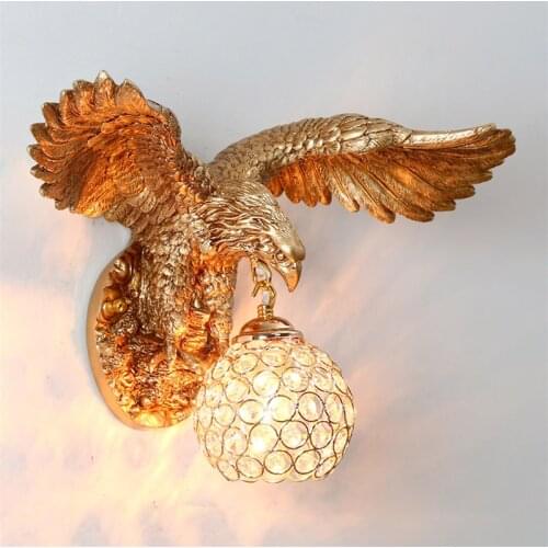 Nordic Resin Bird lamp Eagle Wall Lamp Modern LED Wall Lights Decor Living Room lamps Corridor Home Decoration indoor lighting