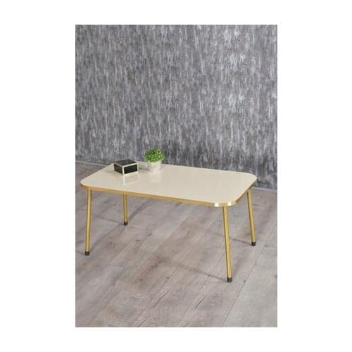 Modern Center table Cream Kr Metal Toe Gold coffee tables table basse furniture living room table