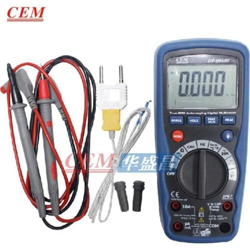 CEM DT-9918 DT-9918T Digital True RMS Multimeter Power Measurable Temperature Resistance Capacitance Frequencymaintenance