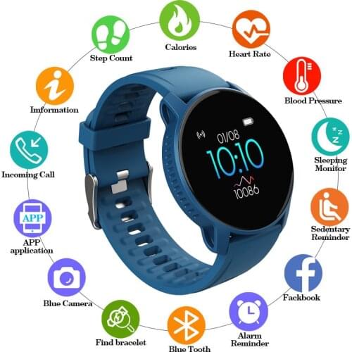 New Hot Sale Smart Electronic Watch Sports Mode Sleep Time Monitor Heart Rate Monitor Screen Waterproof 2020 Christmas Gift