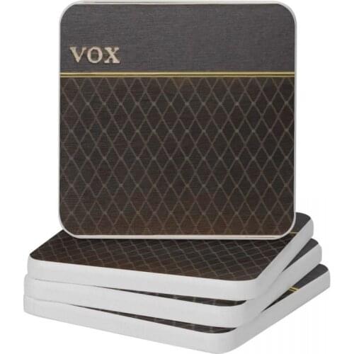 Vox AC30 Amplifier Diatomite Square Round Coaster Non Slip Cup Bonsai Mat Soap Toothbrush Pad 10x10cm