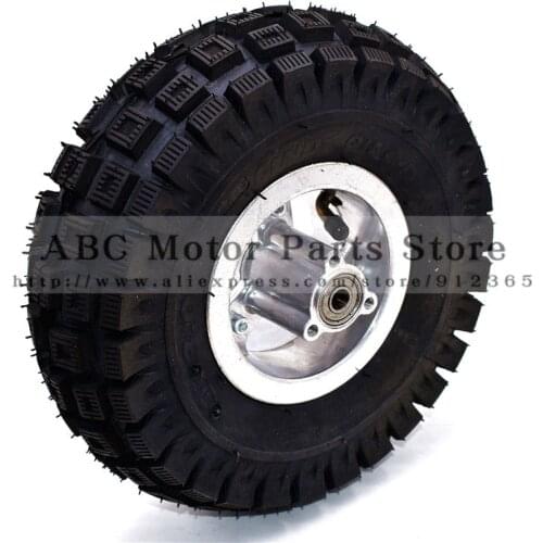 Electric Scooter Rear Wheel with 3.00-4 tyre Alloy Rim hub and inner tube wheels Gas scooter bike motorcycle