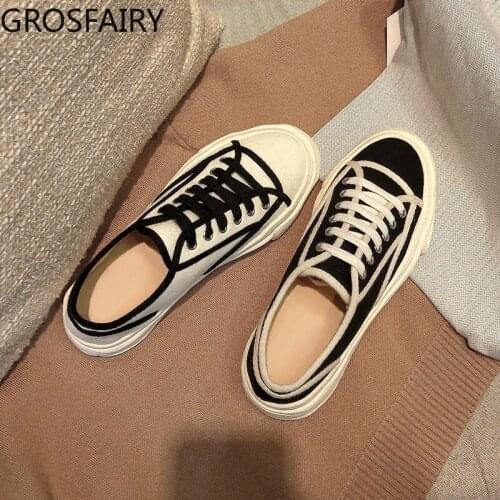 New Style Flat Shoes Women Canvas Shoes Single Shoes Half Drag Womens Shoes Small Fragrant Wind Shoes Sports Shoes Women