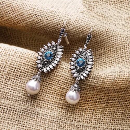 Devils Eye Unique Valentines Day Gifts Personality Silver Luxury Jewelry Accessories Eye Shape Earrings Best Gift For Women