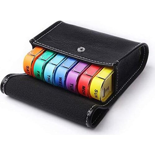 1Pc 28 Squares Weekly 7 Days Tablet Pill Box Holder Medicine Storage Organizer Container Case