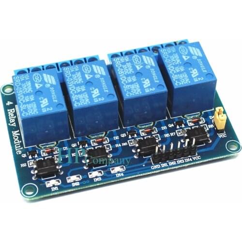 1PCS 4 channel relay module 4-channel relay control board with optocoupler. Relay Output 4 way 5V relay module for arduino