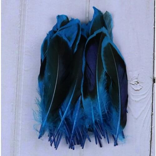 10-100PCS Natural Grey Duck Wing Feathers 10-15CM Dyeing Polan DIY Craft Decorative Ornament Pendant Fitting Feather