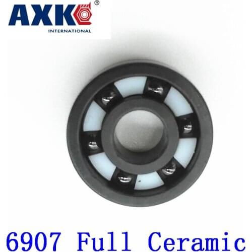2019 Rodamientos Axk 6907 Full Ceramic Bearing ( 1 Pc ) 35*55*10 Mm Si3n4 Material 6907ce All Silicon Nitride Ball Bearings