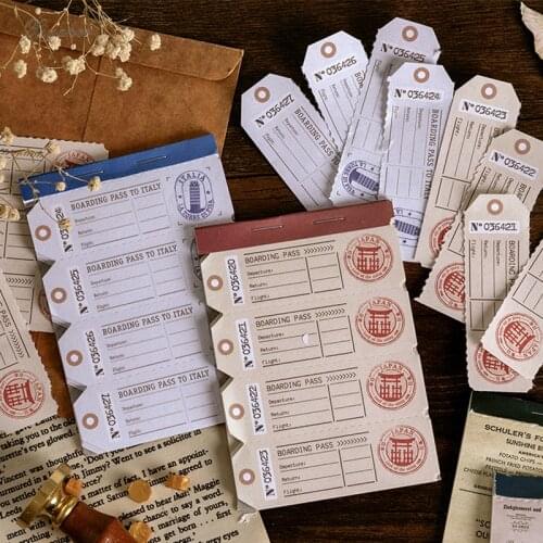 30sheets/lot Vintage bill series receipt Material Paper Junk Journal Planner Scrapbooking Retro Decorative DIY Craft Paper