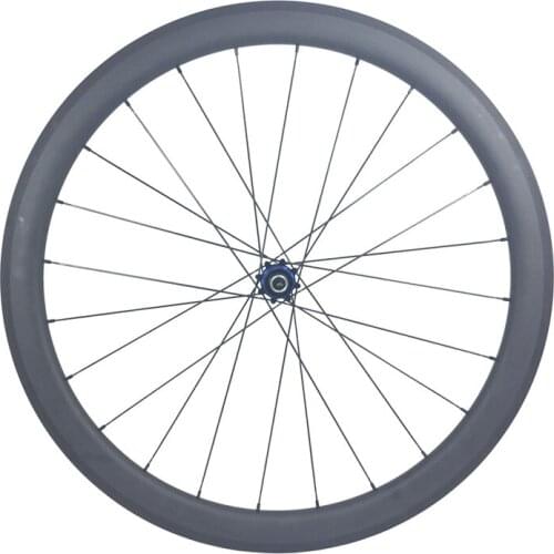 700C 45mm tubular 25 wide DATI R6 straight pull hub road bicycle carbon rear wheel V Brake basalt brake track 3K glossy wheel