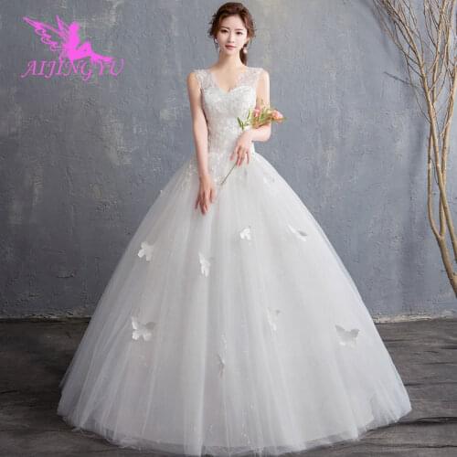 AIJINGYU Sparkle Dress Gowns Real Sizes Plus Size Lace Near Me Maker Gown Outfits Summer Wedding Dresses