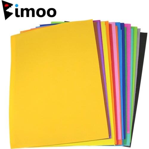 Bimoo 4PCS 1mm Multicolor Sponge EVA Foam Paper Sheet Fly Tying Handmade Paper Grass Hopper Foam Popper Carp Bugs for Fly Tying