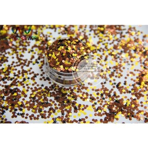 Halloween Glitter-1 mix Solvent Resistant glitter colors shapes spangles for nail polish Art or other DIY decoration 1pack=50g