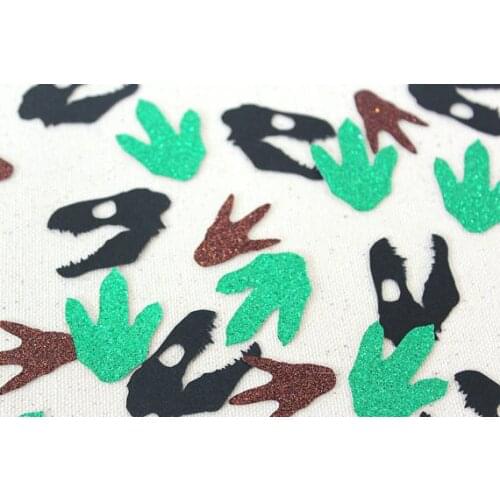 Dinosaur Fossil footprints Glitter Confettis Table Scatter wedding baby bridal shower bachelorette party decorations