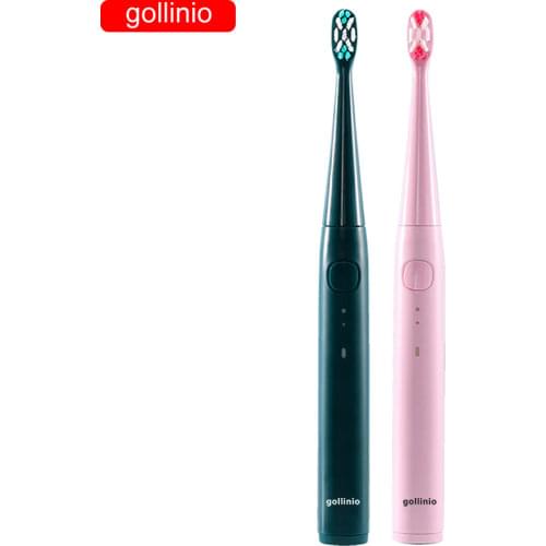 Sonic Electric Toothbrush Smart tooth brush Timer 5 Mode gollinio USB fast charging Rechargeable Replacement Heads Set new GL41D
