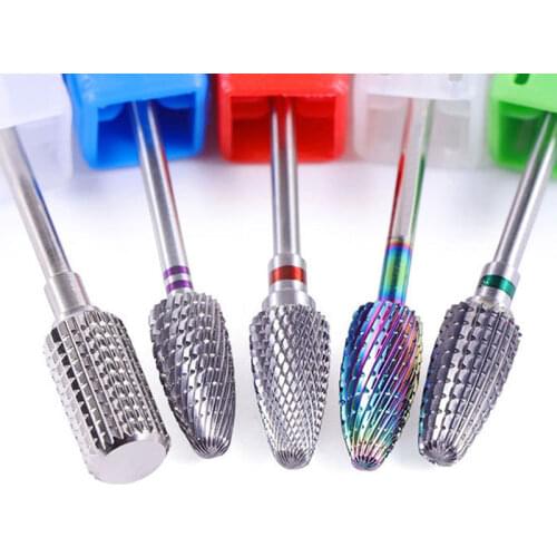 Cuticle Clean Milling Cutters Tungsten Steel Nail Drill Bits Pedicure Milling Cutter Grinding Head Sander Accessories Tool