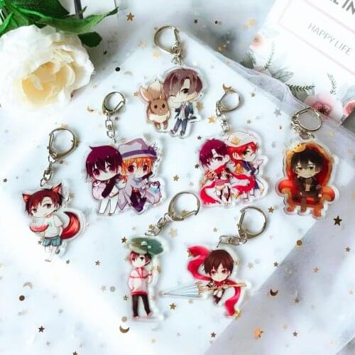 Anime Collection Acrylic The King’s Avatar Transparent Keychain Comic Figure Glory Ye Xiu Key Ring Pendant