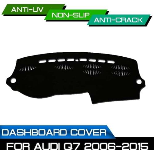 Car Dashboard Mat Anti-dirty Non-slip for Audi Q7 2006 2007 2008 2009 2010-2015 Dash Cover Mat UV Protection Shade Sticker