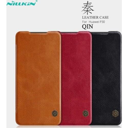 NILLKIN Qin Leather Case For Huawei P30 6.1'' Full Cover Flip Card Slots Phone Cover Huawei P30 P 30 Luxury Business Wallet Case