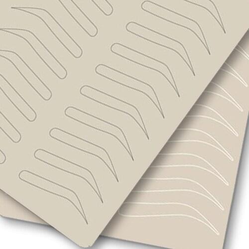 Microblading Eyebrow Practice Skin Eyebrow Permanent Makeup Supplies Eyebrow Training Skin No Ink Needed White Line Double Sided