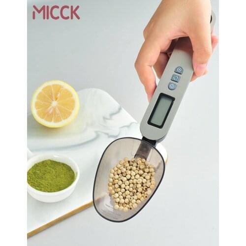 MICCK Multifunctional Measuring Spoons Coffee Electronic Spoon Scale Spoons In Gram Pet Measuring Spoon Kitchen Tool Accessories