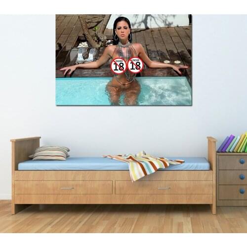 Wall Art Picture Hot Model Beautiful Lady Posters And Prints Canvas Painting For Home Decoration