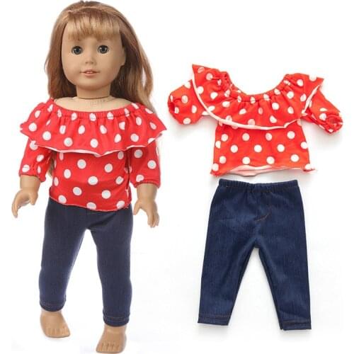 2020 New Leisure suit Fit for American Girl Doll Clothes 18-inch Doll , Christmas Girl Gift(Only sell clothes)