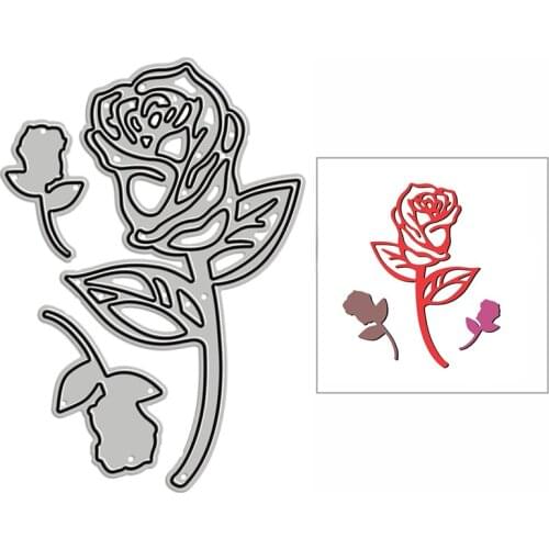 New Loving Rose Flowers Craft Embossing Mold 2021 Metal Cutting Dies for DIY Album Card Making and Scrapbooking Decor No Stamps