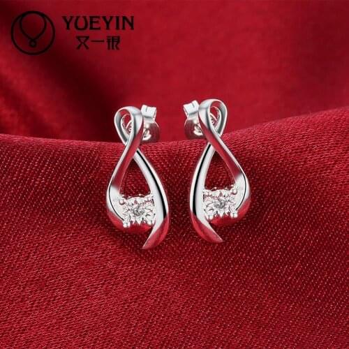 2016 New coming Silver plated earrings Romantic jewelry long earrings for female High Quality Christmas gifts nausnice