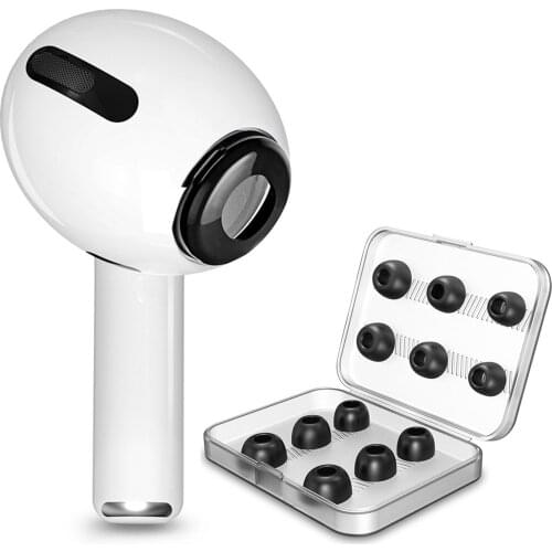 NEW Soft Silicone Earbuds Earphone Tips Earplug Cover For Apple Airpods Pro Memory Foam Headphone Eartips For Airpods Pro