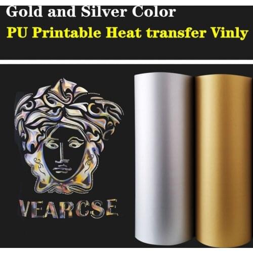 Wholesale 30x100cm High Elastic PU Printable Vinly Thermal Transfer Film For Textile Clothes TShirt Printed With Eco-Solvent Ink