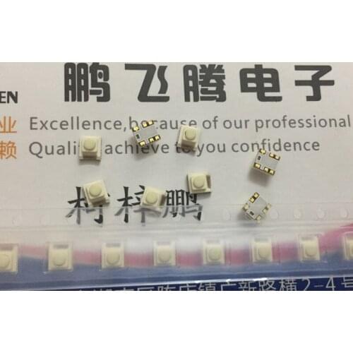 Original new 100% LS47J3-2PG minimum touch switch 3.4*3.8*2.5 with lamp key green light