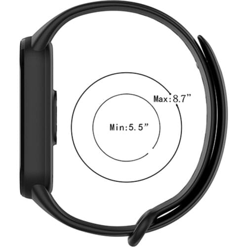 Watch Band Silicone Wristwatch Strap Bracelet Belt for Mi Band 5/Band 5 NFC/Band 6/Band 6 NFC Watch Accessories