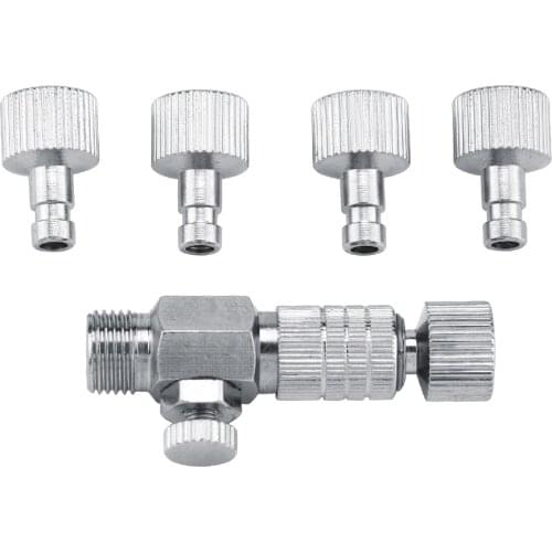 Air Brush Fitting Disconnect Adapter Airbrush Air Horse Quick Connecter Set 1/8 Inch Fittings Part With 4 Fitting Dropshipping