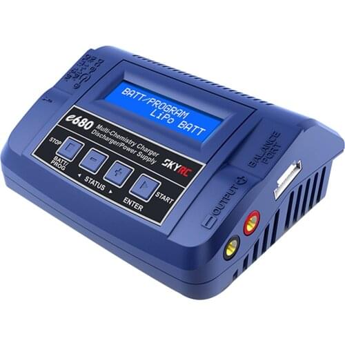 SKYRC e680 Balance Battery Charger 80W 8A AC/DC Discharger Temperature Probe Socket LCD for 1-6S XH Lipo Lilon NiMH NiCd Battery