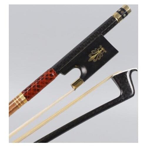 4/4 Violin Bow Carbon Fiber Stick Straight Pernambuco Performance Master Level