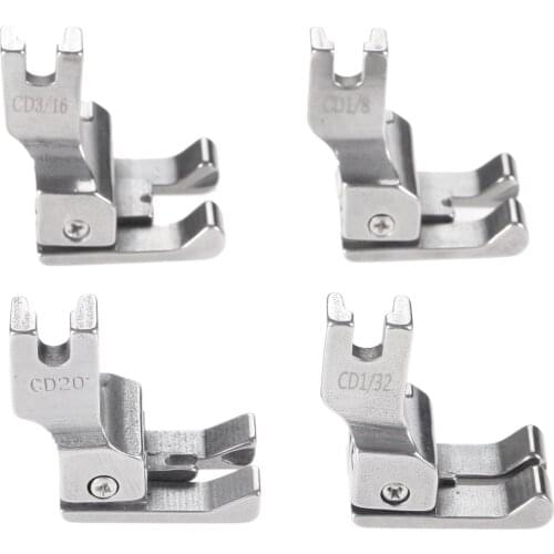 1PC Steel Industrial Sewing Machine Compensating Presser Foot Left And Right CD1/32 CD1/16 CD1/8 CD3/16 Flat Car High And Low