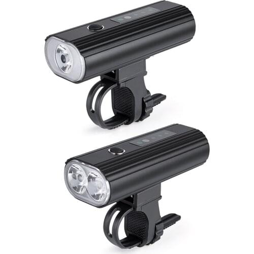 LED Mountain Bicycle Induction Headlight USB Rechargeable Bike Front Light Night Riding Safety Warning Cycling Front Light