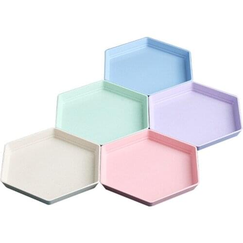Sushi Dessert Plates Dinner Sets Pasta Cake Plate Household Wheat Fiber Dishes Personalized Fruit Dish Five Piece Set