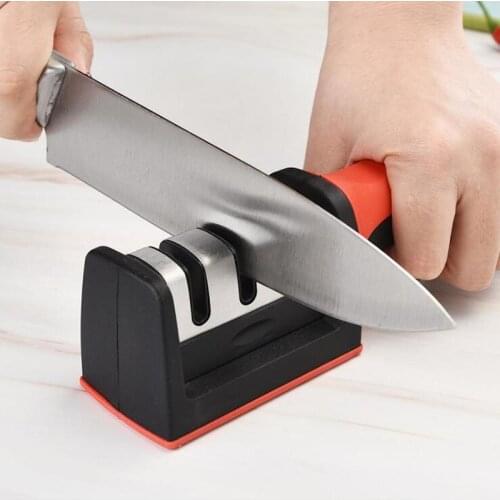 1PC 3 Stages Professional Knife Sharpener Kitchen Sharpening Stone Tungsten Steel and Ceramic Kitchen Knives Accessories