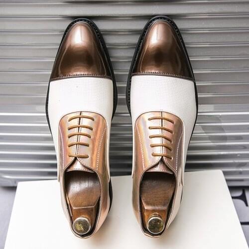 Luxury Men Dress Shoes Party Business Men Shoes PU Leather Loafers Casual Shoes Oversize Stylish Oxford Shoes