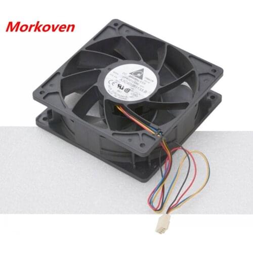 Carprie New 6000RPM Cooling Fan Replacement 4-pin Connector For Antminer Bitmain S7 S9 17Oct12 Dropshipping 12V 2.70A 12038