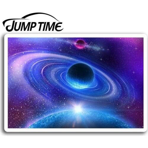 Jump Time Space Planet Vinyl Stickers Solar System Sticker Laptop Luggage Car Assessoires Window Decals Car Wrap DIY