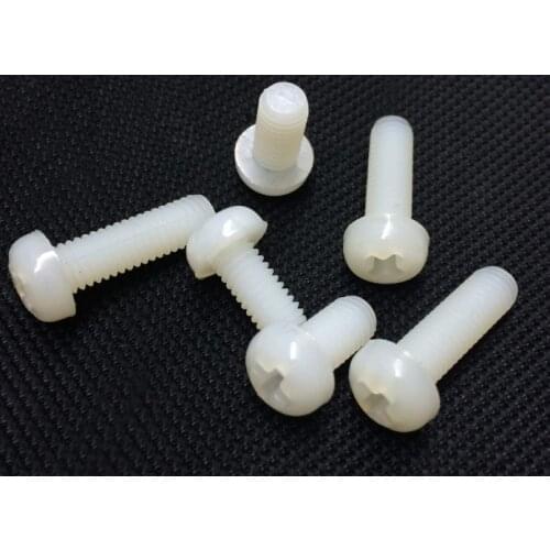 M2 Round head nylon screws Cross plastic screw Plastic screw M2X4 M2X5 M2X6 M2X8 M2X10 M2X12