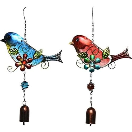 Creative Bird Stained Glass Ornaments Window Panel Hanging Suncatcher For Garden Home Decoration Accessories