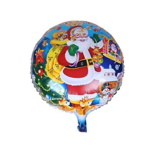 25pcs/lot Santa Claus Balloons Red Shape children Balloons Christmas Kids Gift Christmas Party balloons Decorations