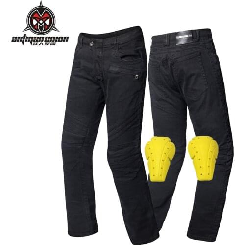 Motorcycle Protective Jeans PK-724 Motocross Mens Off-road Outdoor Jean Demin Cycling Pants With PADS Hip Protectors Jeans