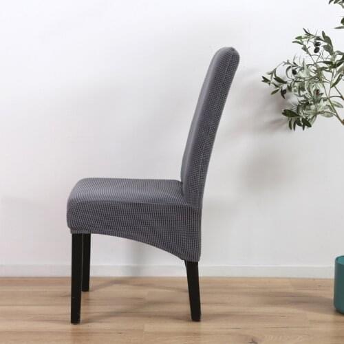 Jacquard Large Size Chair Cover Solid Color velvet thick Chair Cover Stretch Seat Cover Chair Covers for Dining Room Office